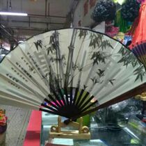 Silk Fan Four Talents Paper Fan Scholar Liang Zhu Classical Dance Fan Men's Silk Fan Chinese Fan Traditional Craft Folding Fan