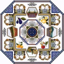 CD Provence original drawing A3 color beat original cross stitch Chatelaine Designs