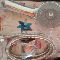 Plastic packaging shower head suit handheld shower head suit Two-link triple shower shower nozzle matching wall card hose