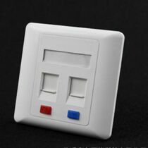 Supply high quality 86 Network panel information panel double hole ampu style panel can be OEM OEM