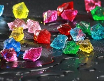 Color crystal stone shop decoration props jewelry shop colorful stone acrylic plastic sun glasses display stand