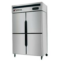 Yindu commercial four-door refrigerator copper tube four-door double-temperature single-temperature hotel kitchen freezer vertical refrigerator freezer