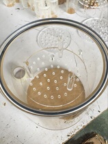 Acrylic new round sheet transparent hand-held storage box leak detector leak organic glass barrel sealed barrel