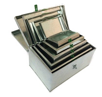 White iron suitcase Large iron box Cash register spare gold box Iron money box Seal box Hardware toolbox Iron box