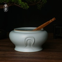 Ruyao tea wash large tea cup water Home P Chinese ceramic Jingdezhen handmade celadon kung fu tea set