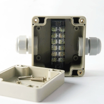 One in one out waterproof junction box with Terminal 1 in 1 out cable junction box plastic cloth box two