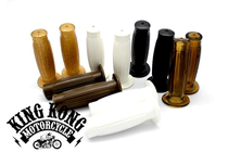 Oschool FunBike retro motorcycle universal modified pineapple Amber black white grip rubber sleeve