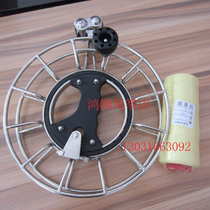 Hongxiang kite shop:new large bearing 24 cm kite wheel stainless steel double wire crosser hand wheel