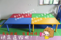Children Table 6 Rectangular Plastic Table Study Table For Dining Can Lift Table Kindergarten Special Class Table And Chairs