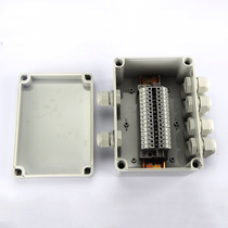 Waterproof junction box plastic 2 in 8 out junction box 2 in 8 out junction box 15 bit terminal box 30a high current