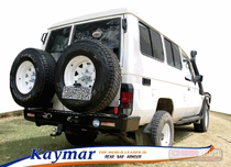 LC78 KAYMAR rear bumper-Original imported oil barrel spare tire rack Toyota Land Cruiser Rand Cool Luze