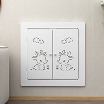 Ground Heating Water Segregator Shelter Toilet Piping Weak electric box Waterproof Bezel Overhauled Air Outlet Small Deer Decorate B