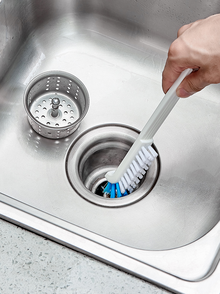 Japanese kitchen sink drain cleaning brush Pool crevice brush Elbow brush No dead angle cleaning supplies appliances