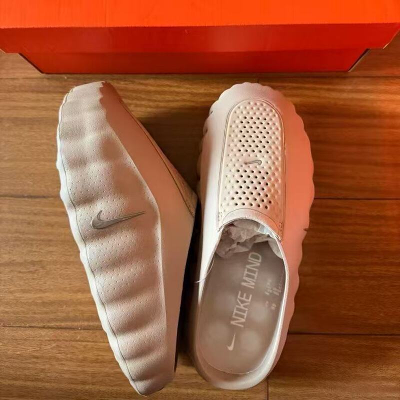 Nike/Nike Mind 001 Men's Low-Top Comfortable Fit Light Nude Pink Closed-Toe Slippers Hq4307-200