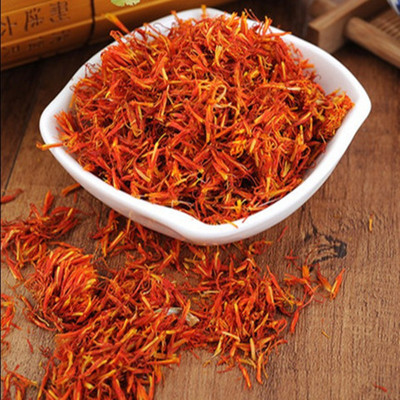 Xinjiang safflower * safflower can be used as medicine, edible, clean and unbroken, quality inspection and content 500g