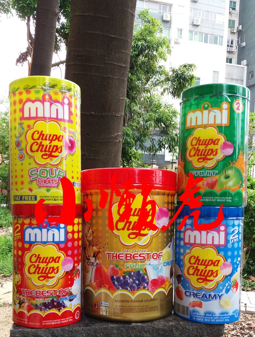 Chupa Chups Hong Kong Edition Jumbo Pearl Fruit Flavor Mini Lollipop 100 gift Box mixed children 50