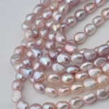 Хорошее качество 8-9 инопланетные жемчужины с обеих сторон светло-фиолетового барочного барочного барочного