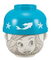 (DISNEY Japan) ARIEL mermaid princess Japanese rice bowl soup bowl set
