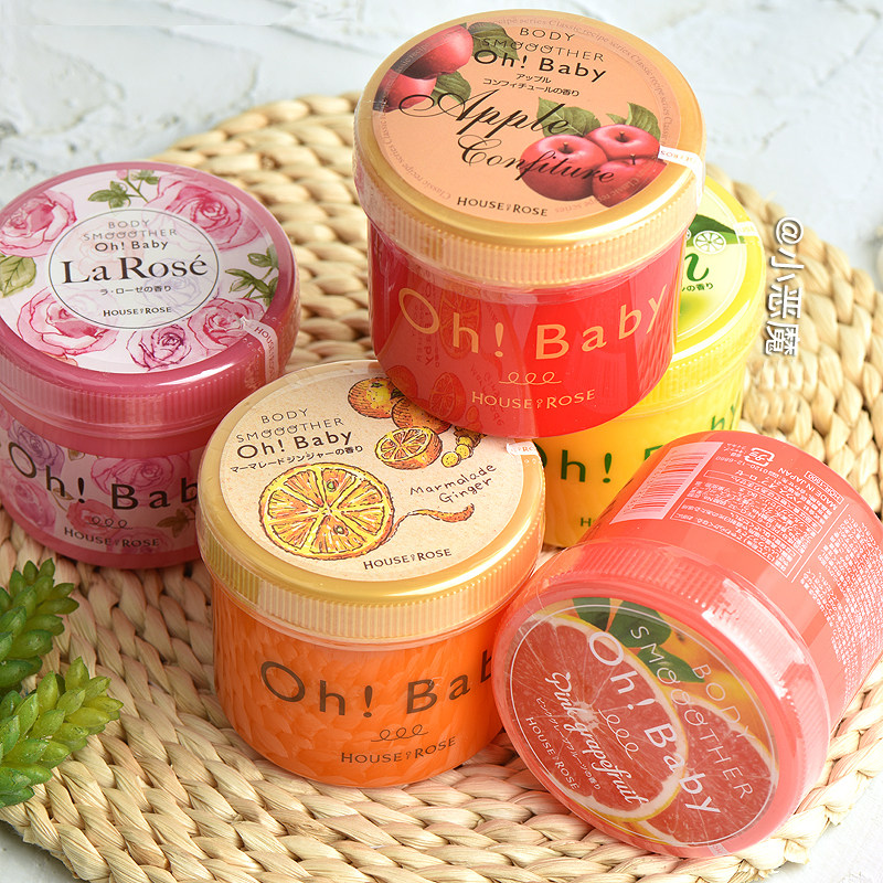 Japanese oh baby HOUSE OF ROSE Limited exfoliating chicken skin scrub 350g variety