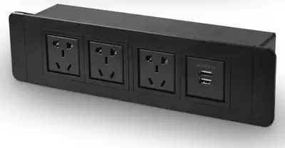 Multimedia screen aluminum alloy drawing panel socket wall multifunctional junction box hotel information integrated power supply