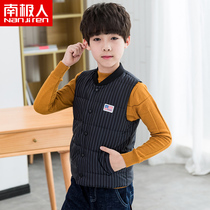 South Pole Childrens down liner Machia autumn Winter new boy duvet waistcoat CUHK boy down vest boy