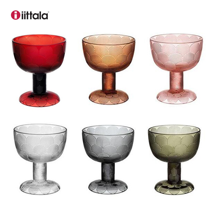Iittala Miranda series glass bowl ice cream bowl wine bottle dessert sugar water bowl salad bowl heat labile