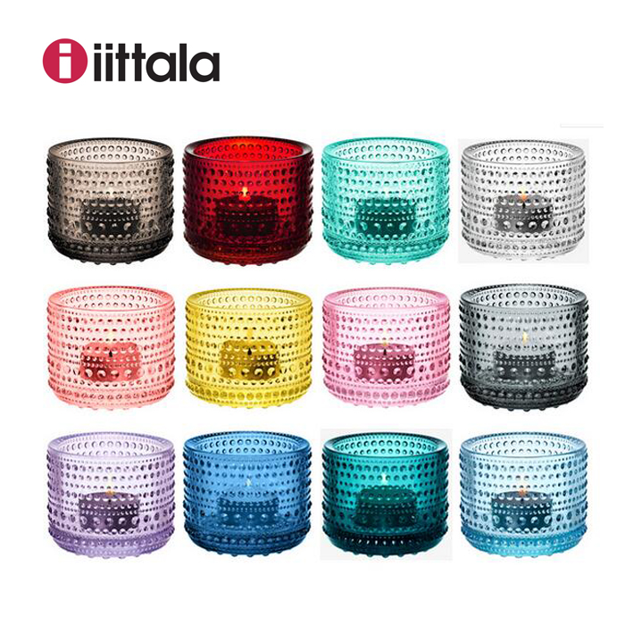 Finland iittala Kastehelmi dewdrop series candle holder home romantic multi-color optional