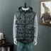 Thu đông 2018 cộng với phân bón XL nam xuống áo vest nam vest nam áo khoác vest cotton 330 kg - Cực lớn Cực lớn
