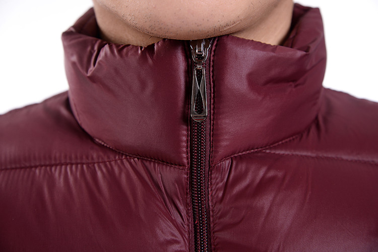 Thời trang nam giản dị xuống bông độn trẻ trung siêu nhẹ phần ngắn áo khoác cotton áo parka nam