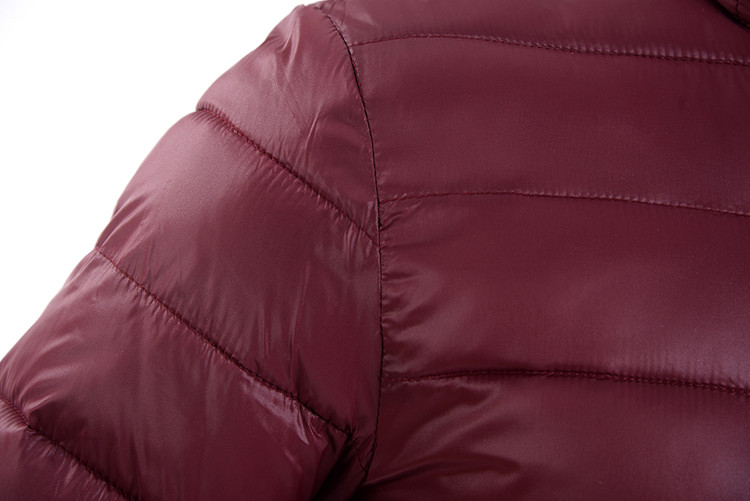 Thời trang nam giản dị xuống bông độn trẻ trung siêu nhẹ phần ngắn áo khoác cotton áo parka nam