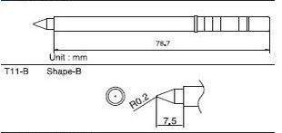 The original imported Hakko Japanese white ray FX - 901 battery solder iron with solder iron T11 - B standard
