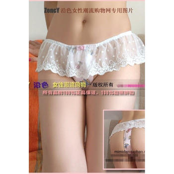 065 Colorful Sanitary Belt Girl's Lace-Trimmed Thong T-Pants Pure Cotton Menstrual Underwear Menstrual Belt