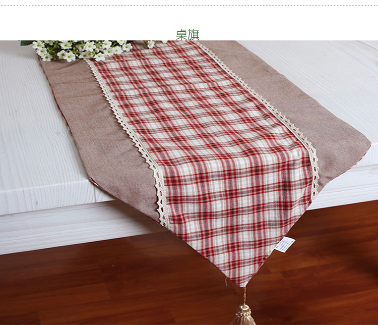 Khăn trải bàn bằng vải cotton Mỹ vải kẻ sọc nhỏ tươi hình chữ nhật Bắc Âu nhà vườn ghế bọc - Khăn trải bàn khăn trải bàn xưa