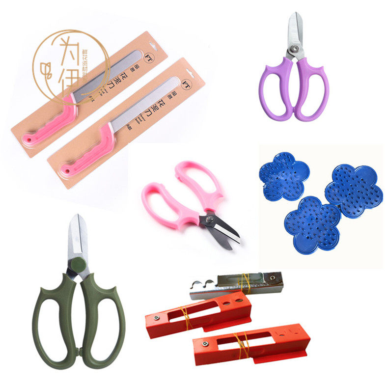 Floral scissors Short Head pruner Pruner Cut of Spurs Spurs Bayonets Floral Clay Knife Flowers Packaging Flower Shop Special Tools