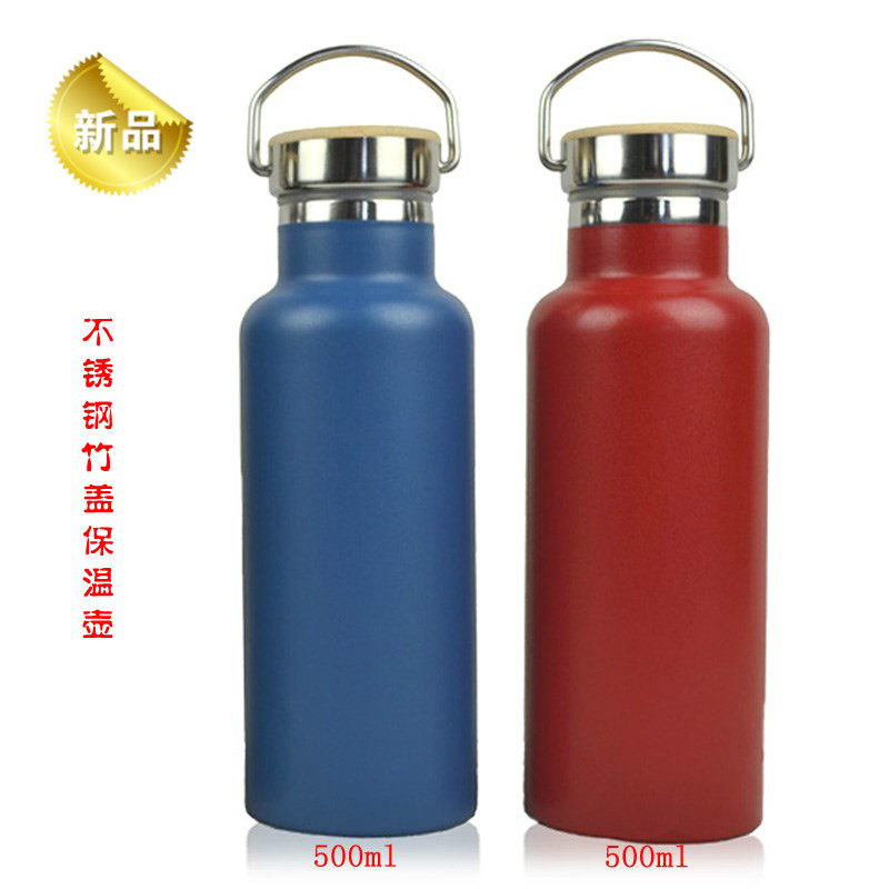 Clearance kettle 500ml fitness water cup Vacuum insulation sports kettle stainless steel outdoor travel water bottle