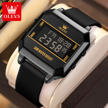 Genuine intelligent electronic quartz watch for men, teenagers, middle and high school students, sports trend style, alarm clock waterproof