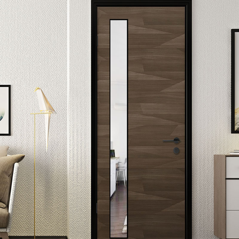 TATA wooden door indoor solid wood composite door make-up room door toilet door solid wood composite wooden door @001B