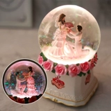 Крутящаяся музыкальная шкатулка, bluetooth, свадебный подарок