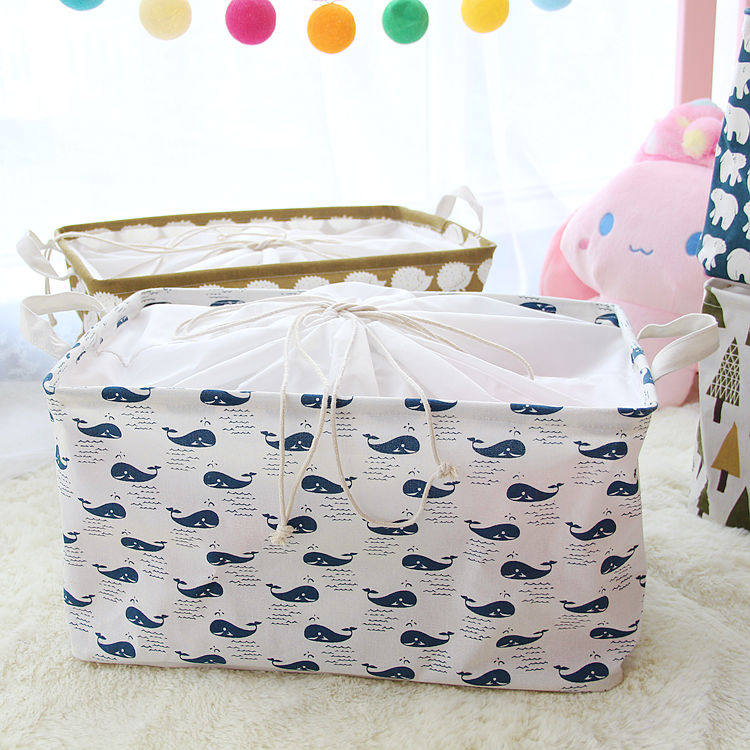 Livable square beam dirty coat basket contains moisture-proof large toys for basket packing box