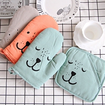 Nordic home expression microwave oven gloves anti-hot matching anti-hot coaster bowl cushion heat insulation pad