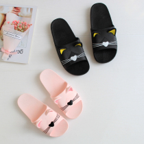 Summer couple cat rubber thick bottom sandals home Bath bathroom non-slip super soft bottom sandals