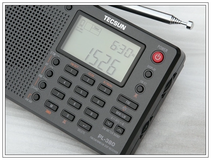 Original Tecsun PL-380 Full Band Radio Digital Demodulation Stereo PLL Portable Radio FM /LW/SW/MW DSP Receiver Radio AM android mp3 player