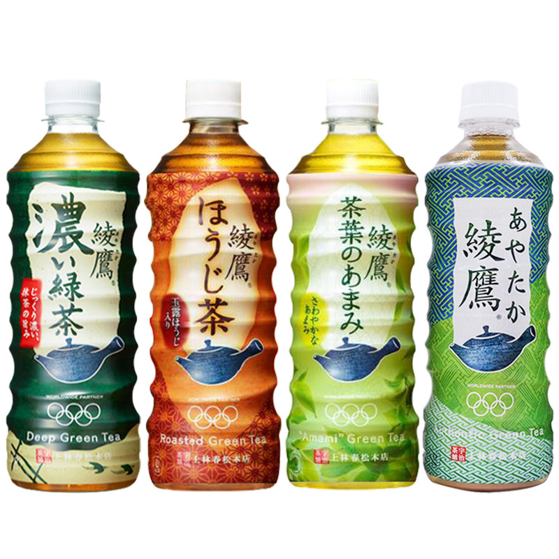 Japan's Coca-Cola Shanglin Chunsong store あやたか Ayahawk green tea Yulu green tea drink 525ml