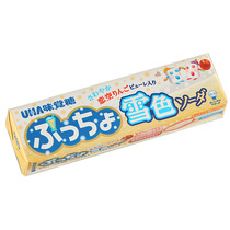 Japanese UHA Yuha Puccho Pu Super snow color soda apple juice flavor sandwich gummy sugar 50g