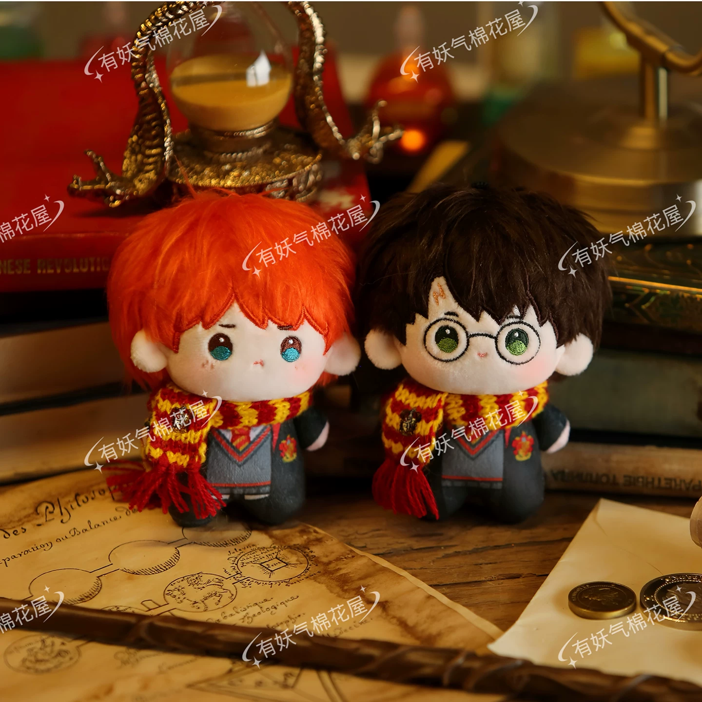 妖气家 10cm Nunu body Harry Potter doll printed body Draco Hogwarts House doll Hermione
