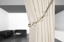 ins extremely simple wind crystal alloy curtains decorative straps tie flowers leather rope light lavish modern wind a pair of binding straps