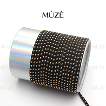 Korean Suede Lock Bone Chain Bracelet Rivet Suede Leather Dot Drill Imitation Leather DIY Accessories Attire Neck Strap 5mm