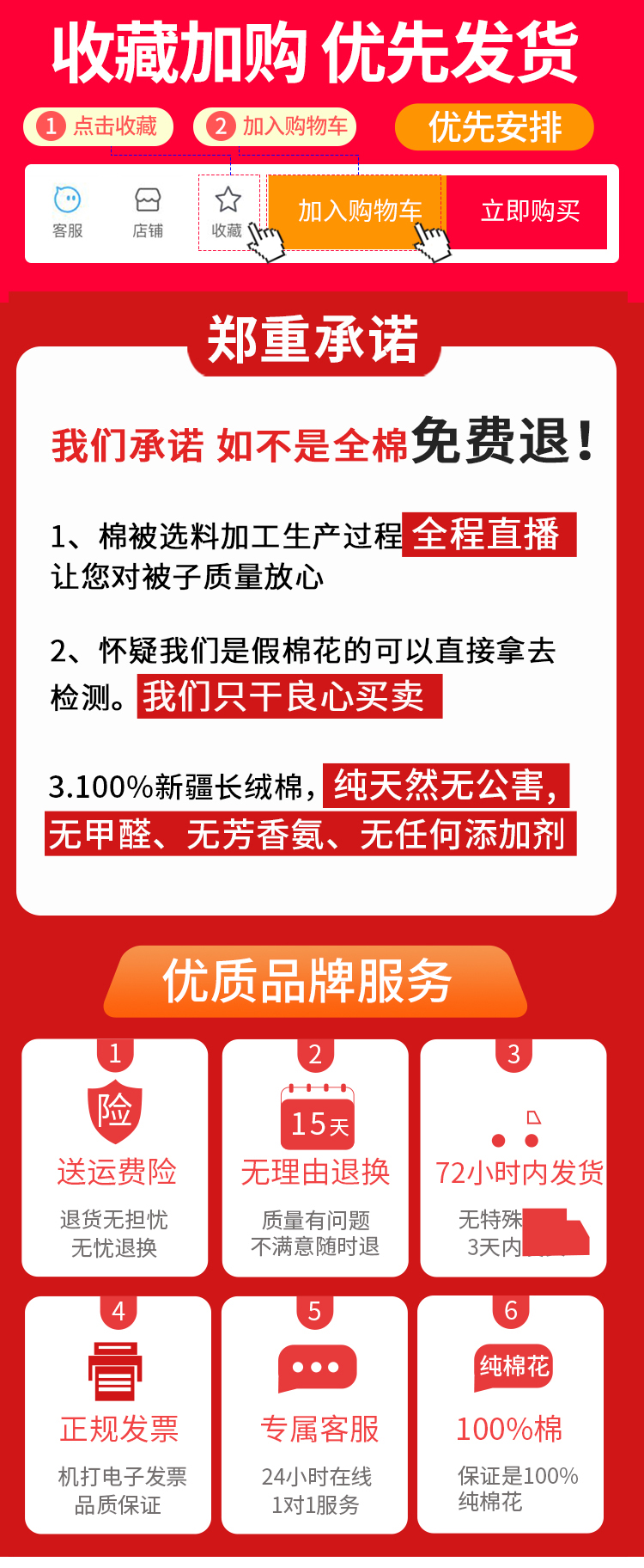 新疆直发 天山妮子 全棉被芯 4斤 图1