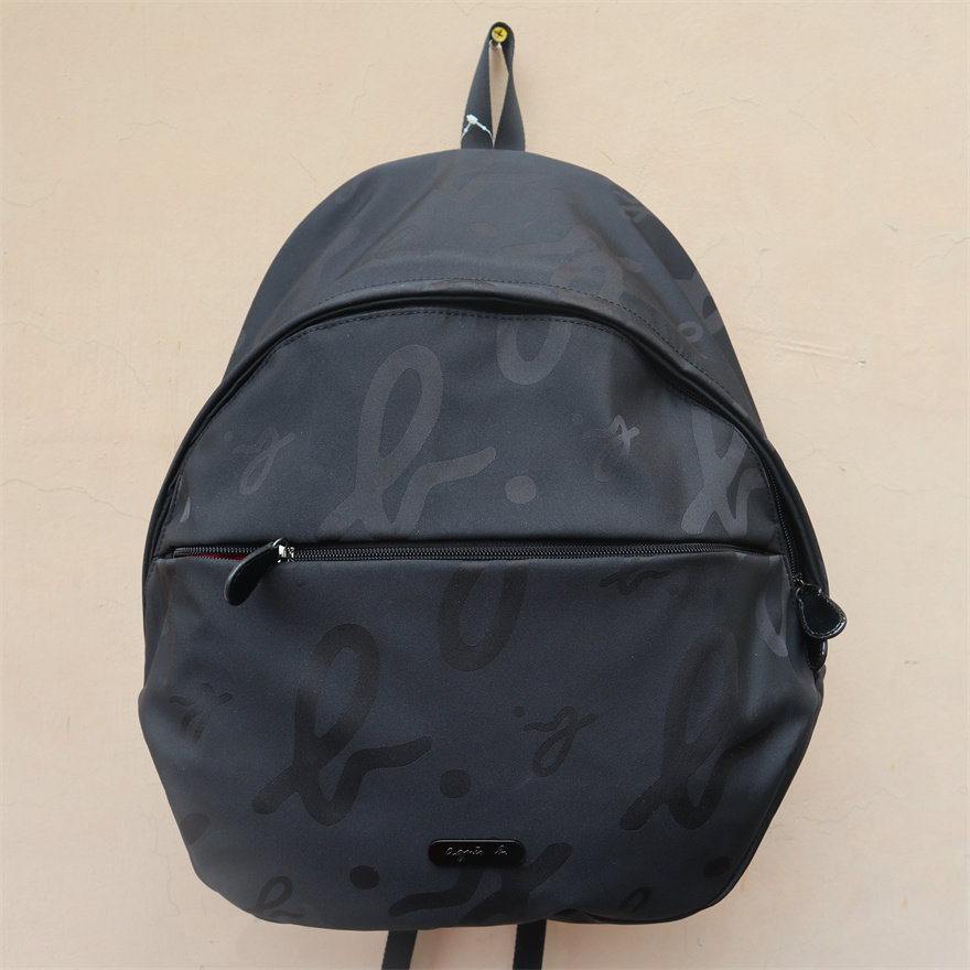 ab classic printed large backpack commuter leisure large capacity waterproof nylon zipper college school bag female