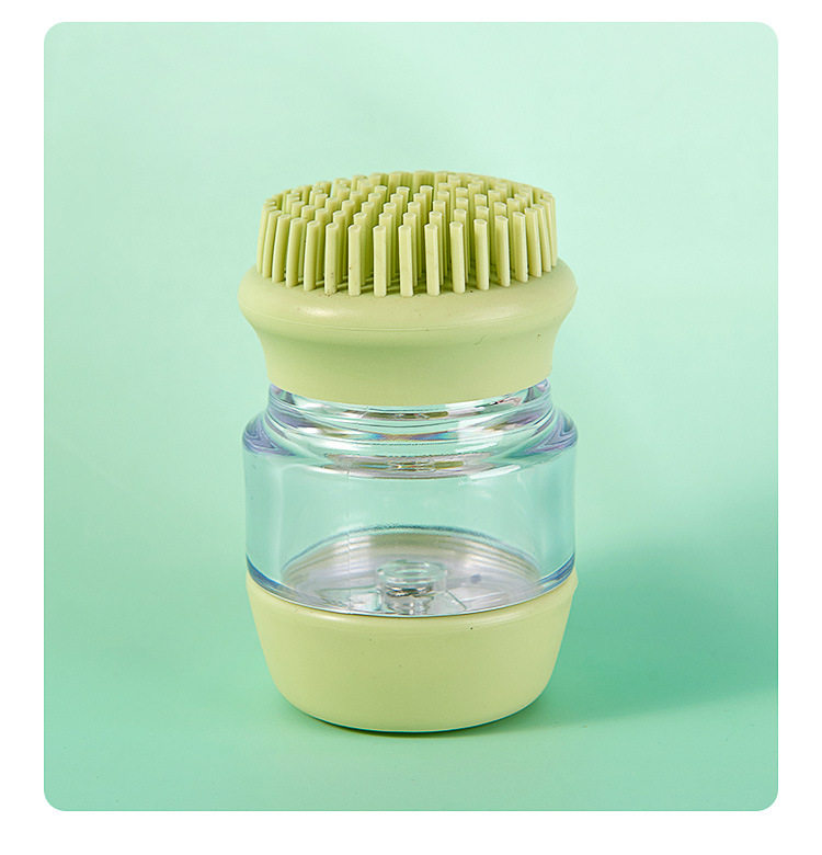 Dog cat bath artifacts can be fitted with bath clean massage silicone material multi-functional comb champagne